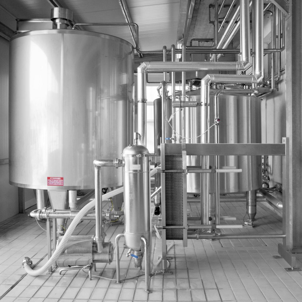 Production plant in a dairy